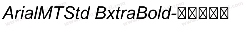 ArialMTStd BxtraBold字体转换
